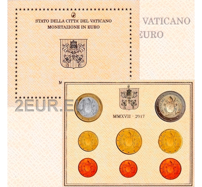 Vatican coffret BU 2017 - Coffret euros 