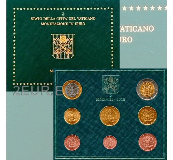 Vatican coffret BU 2018 - Coffret euros 