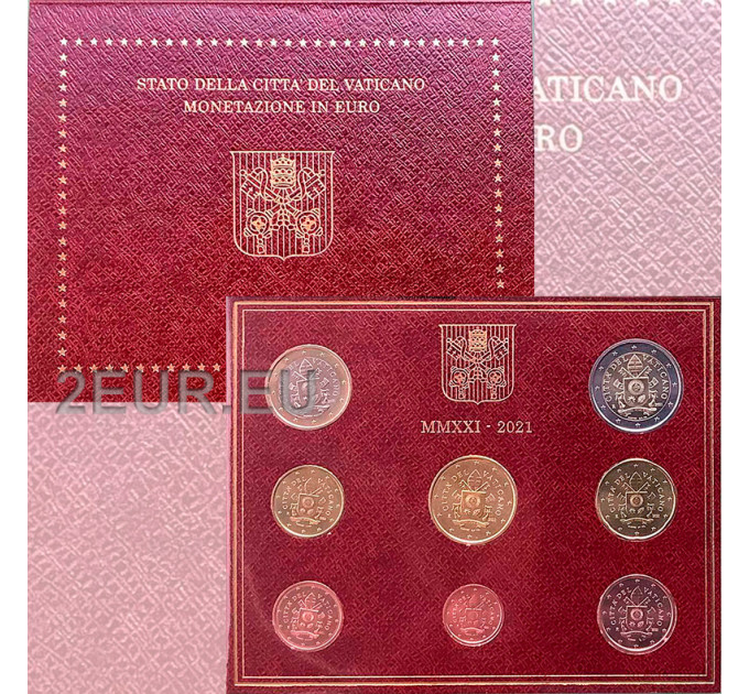 Vatican coffret BU 2021 - Coffret euros 