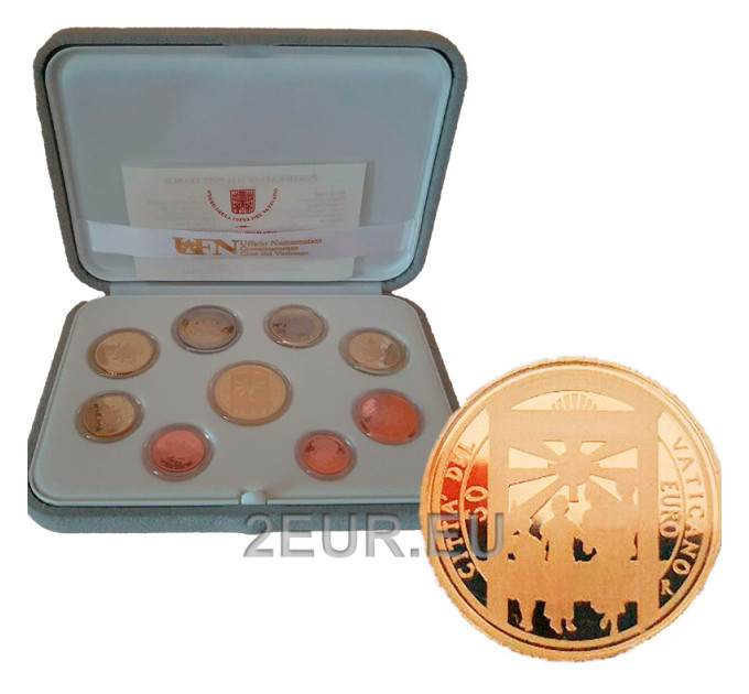 Vatican coffret BE or 2020 - Coffret Euros  