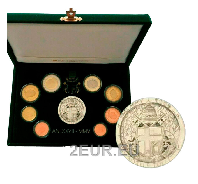 Vatican coffret BE 2005 - Coffret euros 