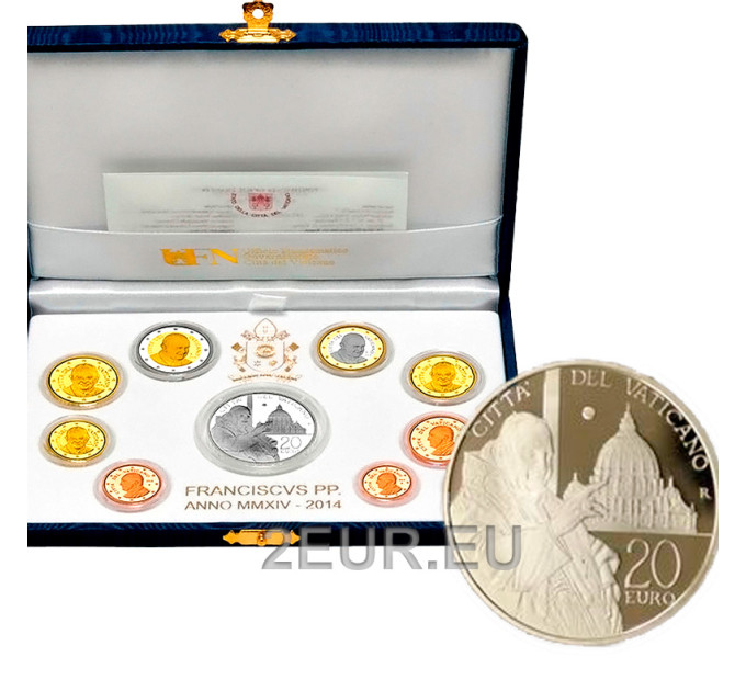 Vatican coffret BE 2014 - Coffret euros 