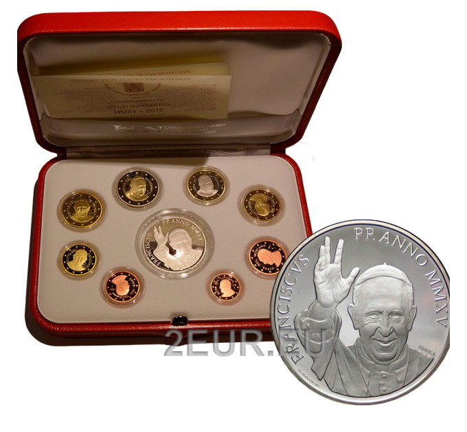 Vatican coffret BE 2015 - Coffret euros 