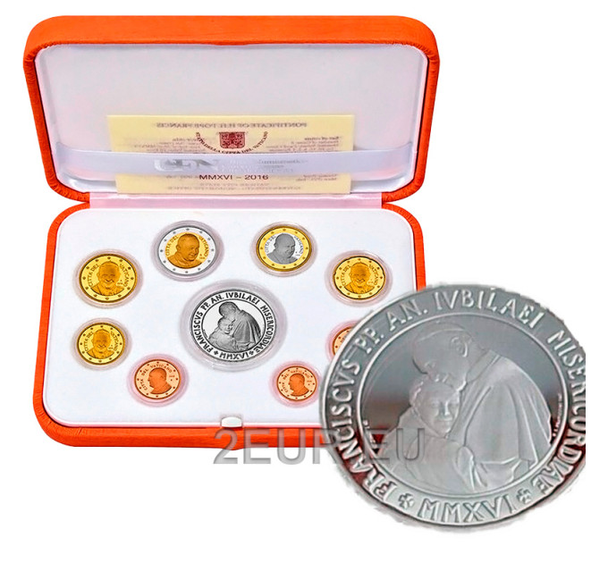 Vatican coffret BE 2016 - Coffret euros 