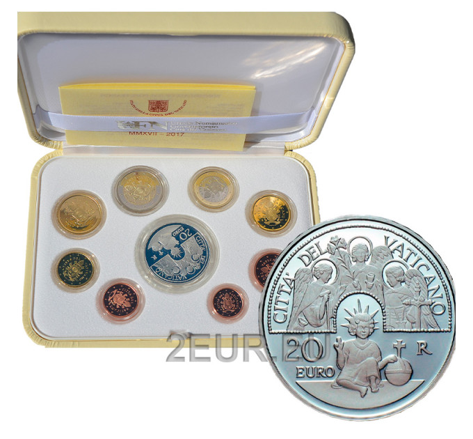 Vatican coffret BE 2017 - Coffret euros 