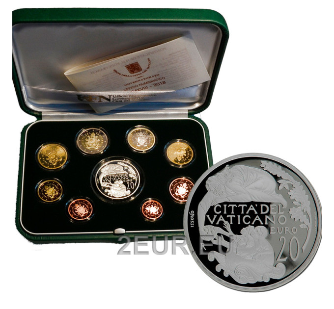 Vatican coffret BE 2018 - Coffret euros 