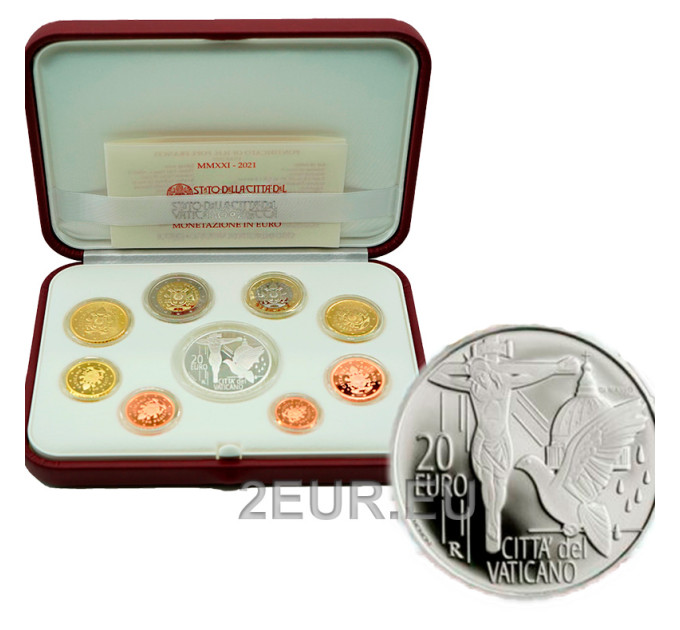 Vatican coffret BE 2021 - Coffret euros 
