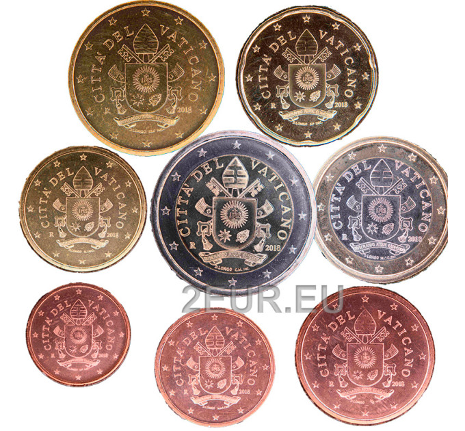 Vatican coffret UNC 2018 - Coffret euros 