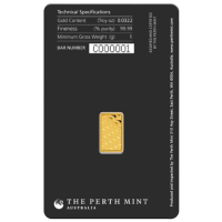 1g Lingot d'or Perth Mint