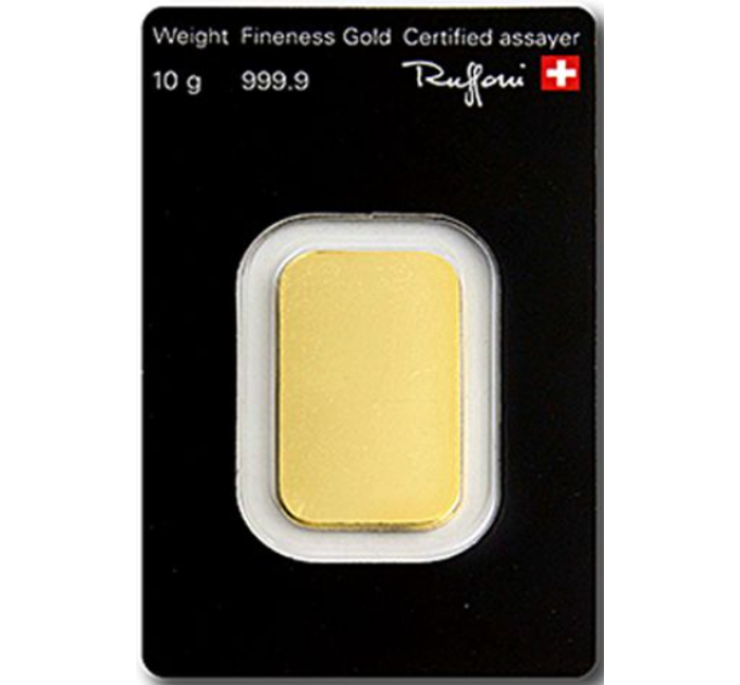10g Lingot d'or Argor Heraeus