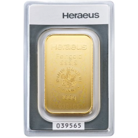 100 g Lingot d'or Heraeus