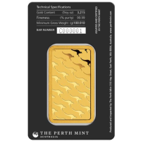 100 g Lingot d'or Perth Mint