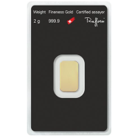 2g Lingot d'or Argor Heraeus