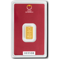 2g Lingot d'or Austrian Mint