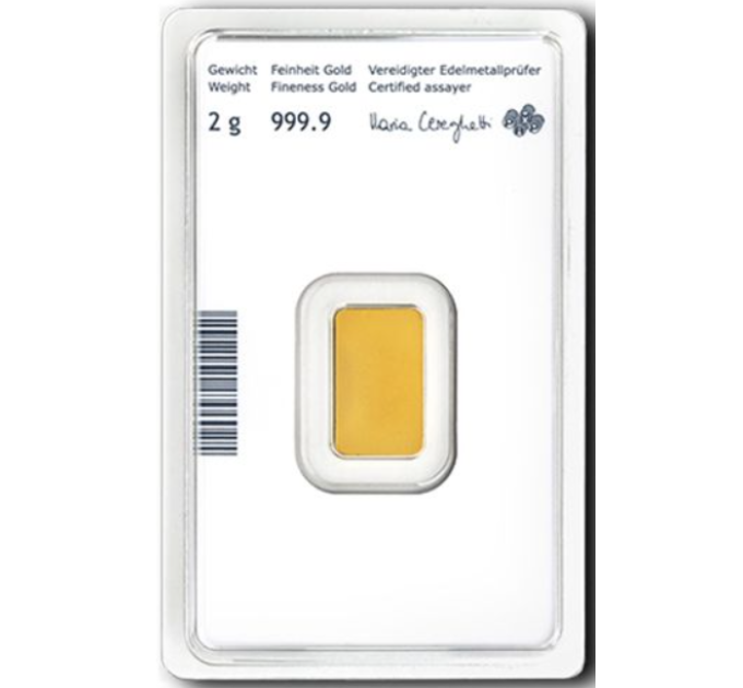 2g Lingot d'or Austrian Mint