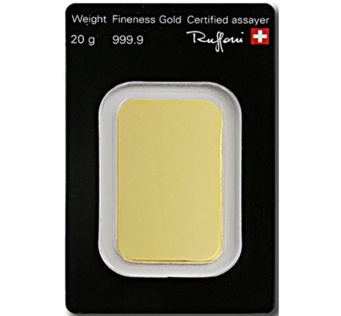 20g Lingot d'or Argor Heraeus