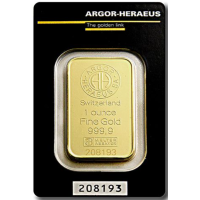 31,1g Lingot d'or Argor Heraeus