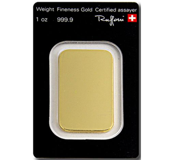 31,1g Lingot d'or Argor Heraeus