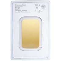 31,1g Lingot d'or Heraeus