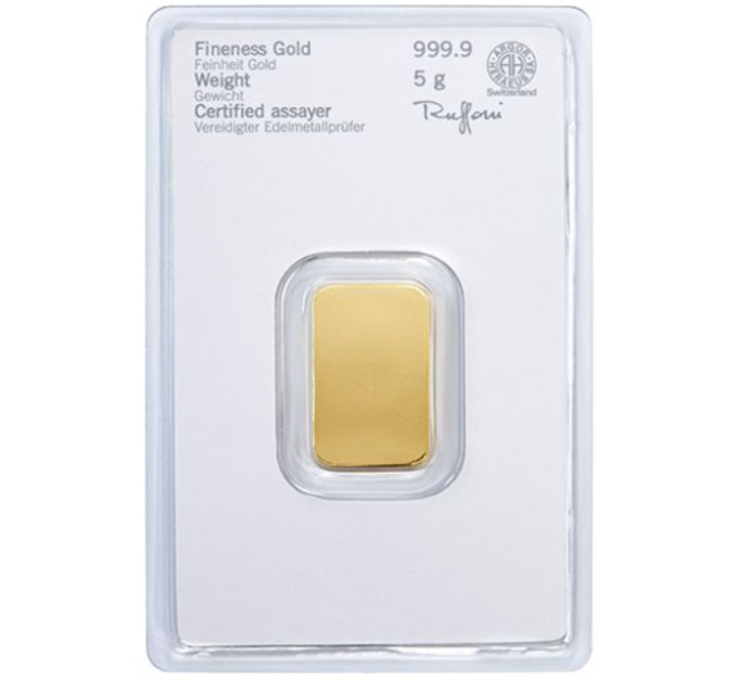 5g Lingot d'or Héraeus