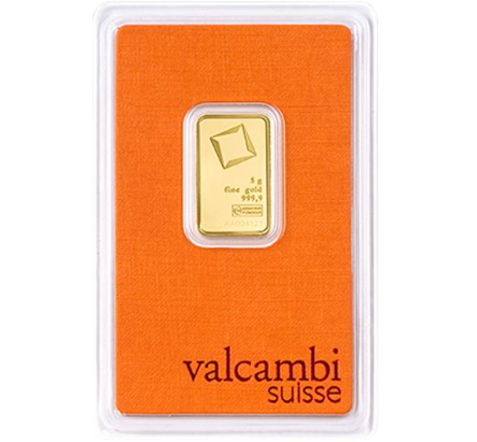5g Lingot d'or Valcambi