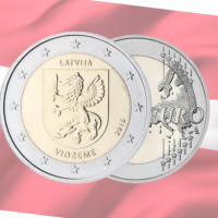 Lettonie 2 euros UNC 2016 - Vidzeme