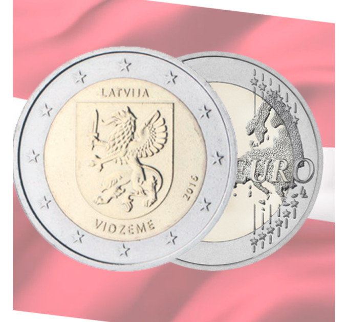 Lettonie 2 euros UNC 2016 - Vidzeme