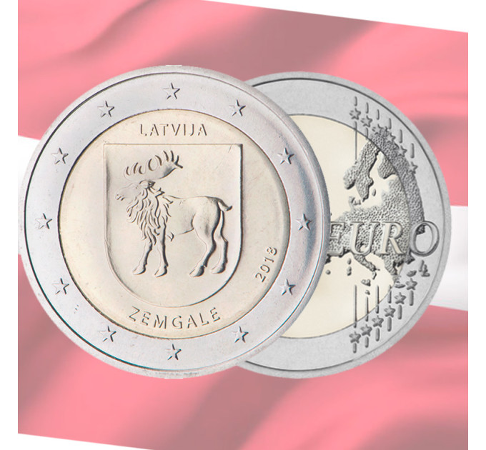 Lettonie 2 euros UNC 2018 - Zemgale