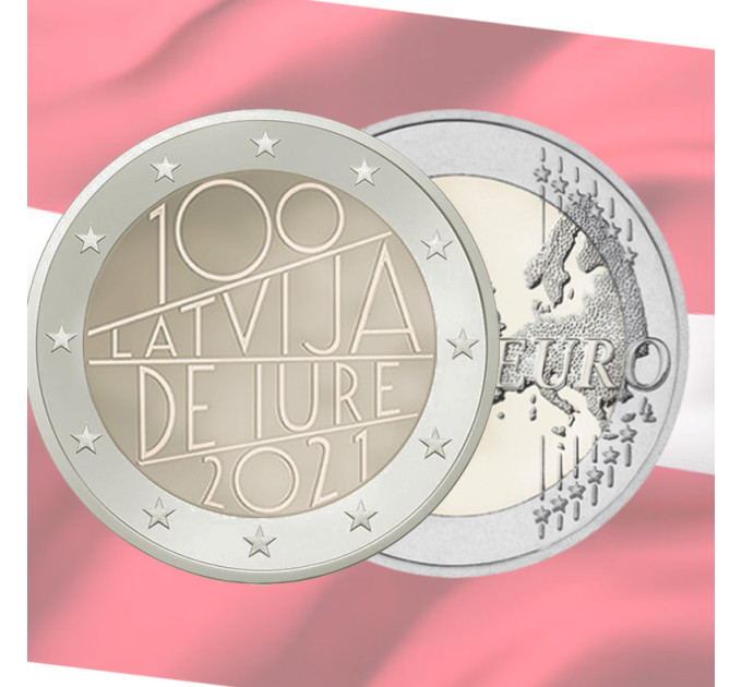 Lettonie 2 euros UNC 2021 - Lettonie de iure 100