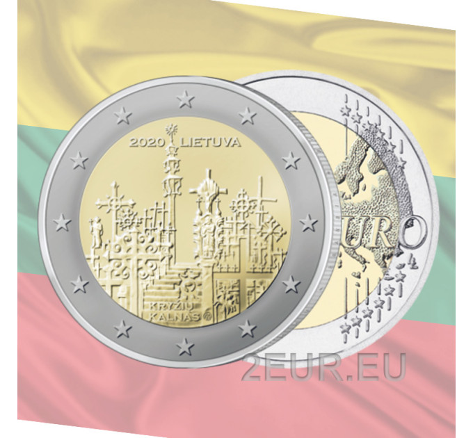 Lituanie 2 euros UNC 2020 - Colline des Croix