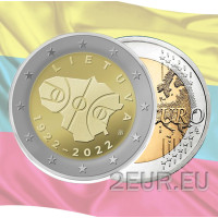 Lituanie 2 euros UNC 2022 - 100 ans de Basket en Lituanie
