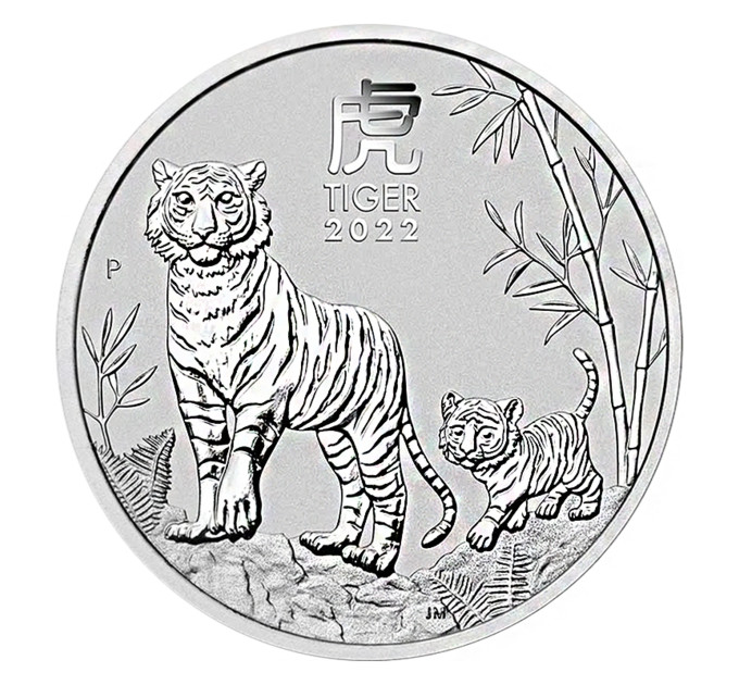 Australie 2 OZ BU 2022 - Année du Tigre