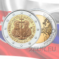 Slovaquie 2 euros UNC 2013 - 1150e anniversaire de l'avènement de saint Cyrille et Méthode en Grande Moravie