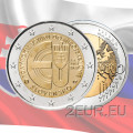 Slovaquie 2 euros UNC 2014 - 10 ans d'adhésion de la Slovaquie à l'Union européenne