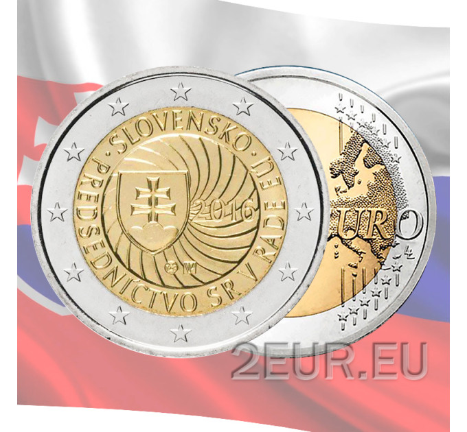 Slovaquie 2 euros UNC 2016 - Présidence slovaque du Conseil de l'Union européenne