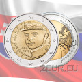 Slovaquie 2 euros UNC 2019 - 100e anniversaire de la mort de Milan Rastislav Stefanik
