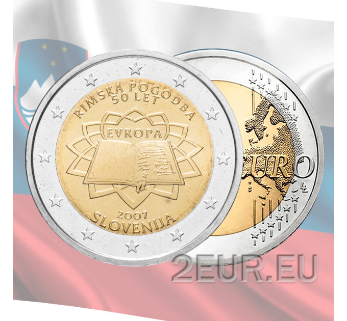Slovénie 2 euros UNC 2007 - 50 Ans Traité de Rome