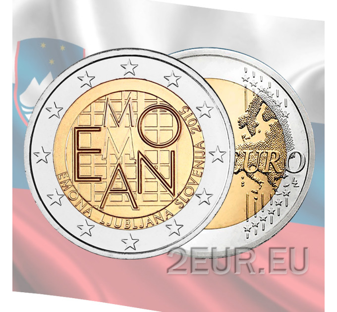 Slovénie 2 euros UNC 2015 - 2000e anniversaire de la fondation d'Emona - Ljubljana