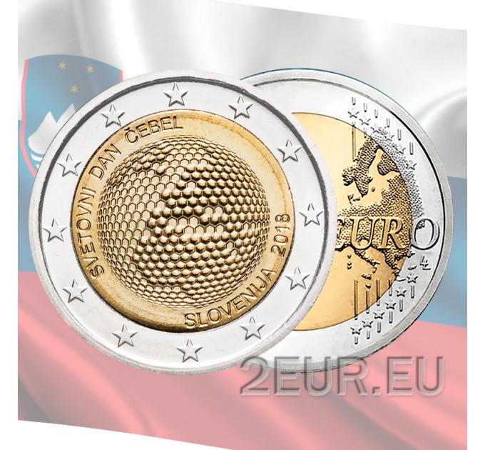 Slovénie 2 euros UNC 2018 - Journée mondiale des abeilles