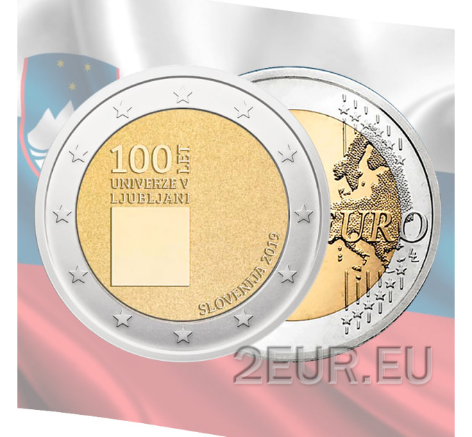 Slovénie 2 euros UNC 2019 - 100e anniversaire de la fondation de l'Université de Ljubljana