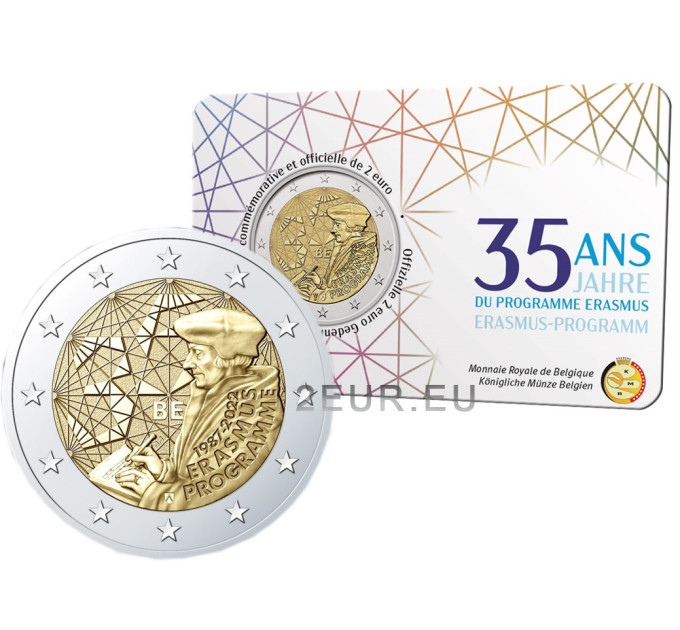 Belgique 2 euros BU 2022-2 - 35 Ans de l'Erasmus - FR