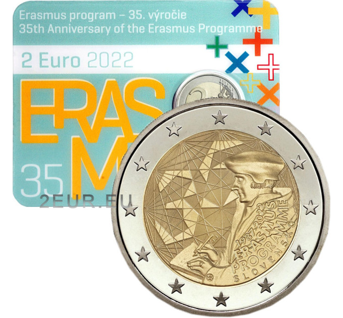 Slovaquie 2 euros BU 2022 - 35 ans Erasmus 
