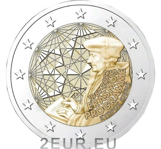 Chypre 2 euros UNC 2022 - 35 Ans de l'Erasmus