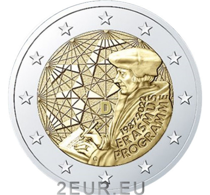 Allemagne 2 euros UNC 2022 - 35 ans de l'Erasmus  - J - Hamburg