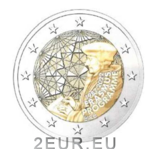 Irlande 2 euros UNC 2022 - 35 ans d'Erasmus
