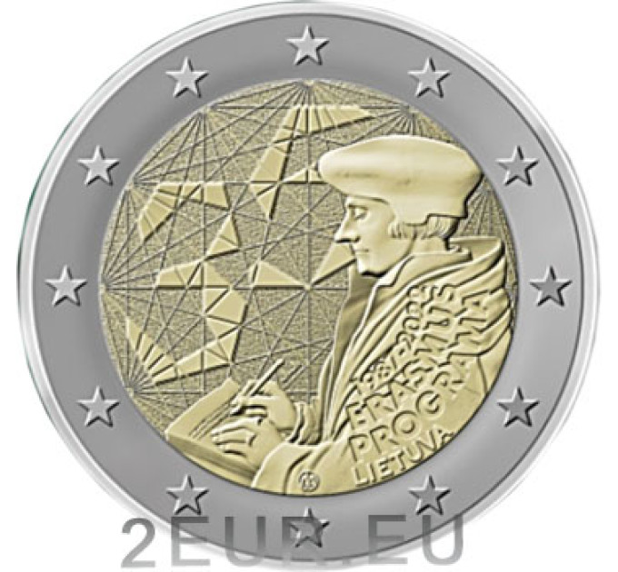 Lituanie 2 euros UNC 2022 - 35 ans d'Erasmus