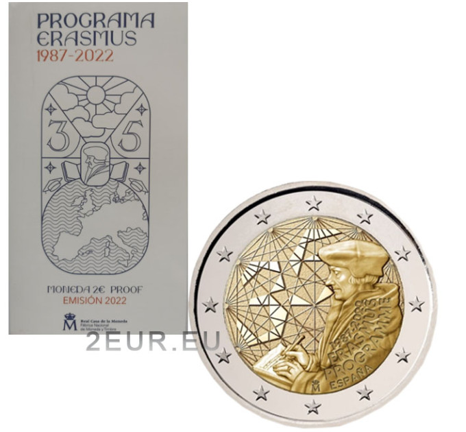 Espagne 2 euros BE 2022 - 35 Ans de l'Erasmus  