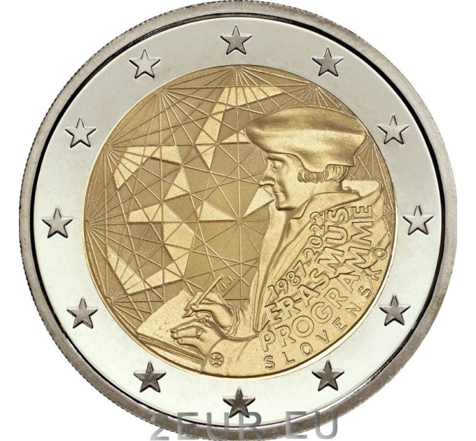 Slovaquie 2 euros UNC 2022 - 35 ans d'Erasmus