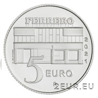 Italie 5 euro argent BU 2021 - Nutella triptyque