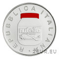 Italie 5 euro argent BU 2021 - Nutella Rouge